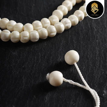 Camel Bone Tasbeeh Round and Cut Shape 100 beads
