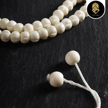 Camel Bone Tasbeeh Round and Cut Shape 100 beads