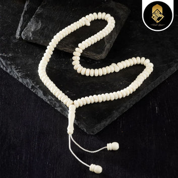 Camel Bone Tasbeeh Curved and Cut Shape 100 beads