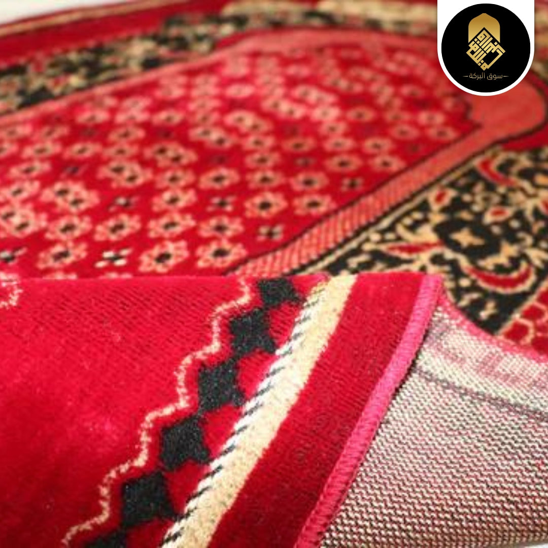 Maroon Vip Rug Maroon Velvet Luxury Praying Rug