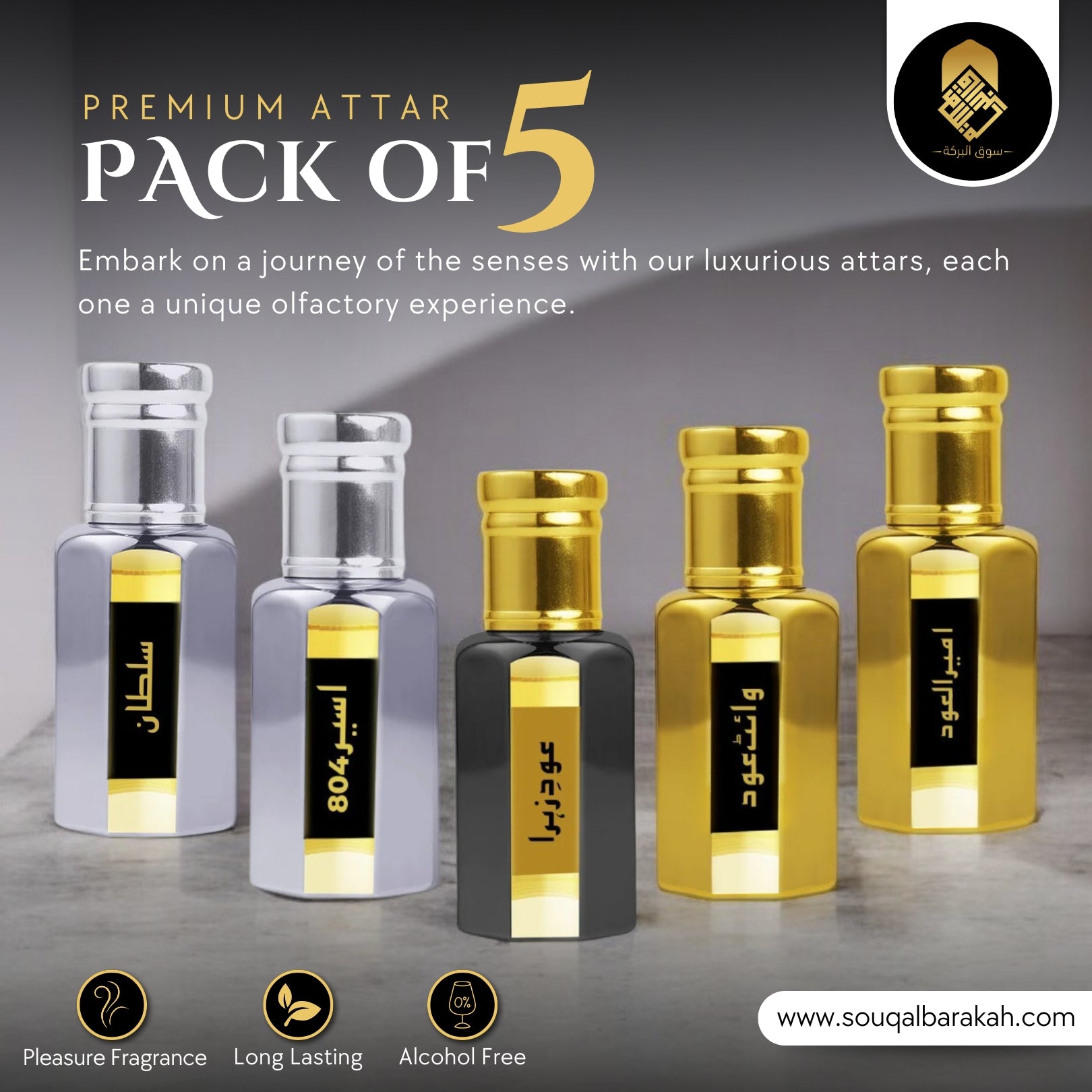 Attar Icon 5 Attars of Your Choice!